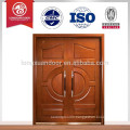 100% Solid Wood Door Teak Wood Main Entry Door Designs Double Doors Design                        
                                                Quality Choice